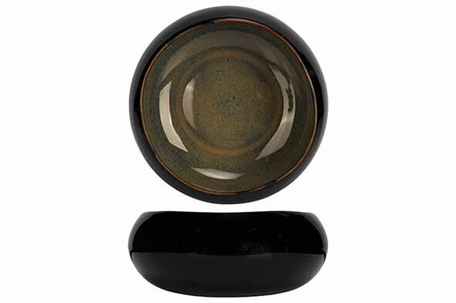 [60251805] SPLASH BLACK SCHAALTJE D16XH6,5CM