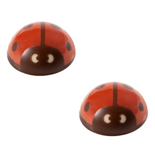 [08063209] 2034802 COCCINELLE ROUGE EN CHOCOLAT FONDANT 2,2CM 162 PCES ***S/CDE***