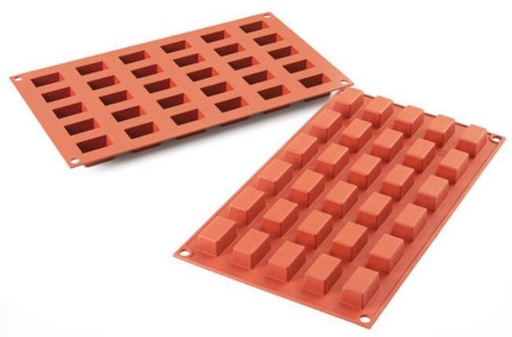 [57663840] SILIKOMART SF181 MOULE 30 MINI RECTANGLES 30X18 HT 16MM 7,5ML ANTI-ADHESIF GN1/3 -50° À 250°