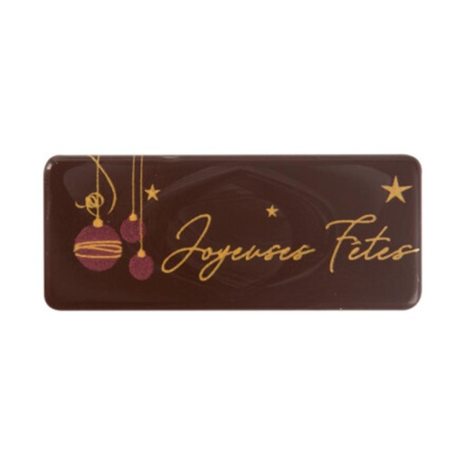 [08030790] 2015189 JOYEUSES FÊTES PLATE 5.5 X 2.3CM 100PCS ***S/CD***