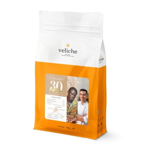 [08053832] VELICHE 2102561 WHITE CHOCOLATE OBSESSION 30% 10KG