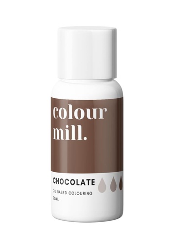 [08055915] COLOUR MILL COLORANT LIPOSOLUBLE CHOCOLATE-CHOCOLAT 20ML