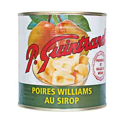 [01010831] WILLIAMS PEAR HALF SYRUP LES CONTADINS 3KG
