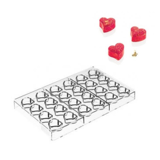 [51661517] SILIKOMART TRITAN PRALINES VORM CH034 TESORO P 24EMP 3X2,7CM H1,6CM