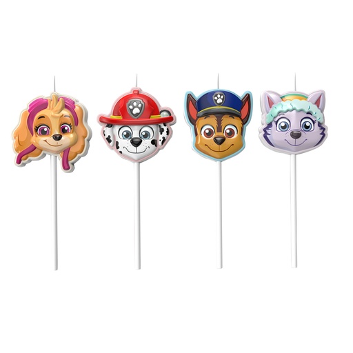 [08041968] PAW PATROL VERJAARDAGSKAARSEN 4 STUKS