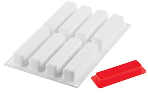 [51657259] MOULE SILIKOMART STRIPE ECLAIR 95130X28 H 28MM + CUTTER
