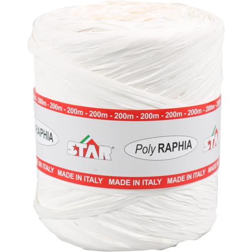 [70407786] POLY RAPHIA 15MM X 200M BLANC R53