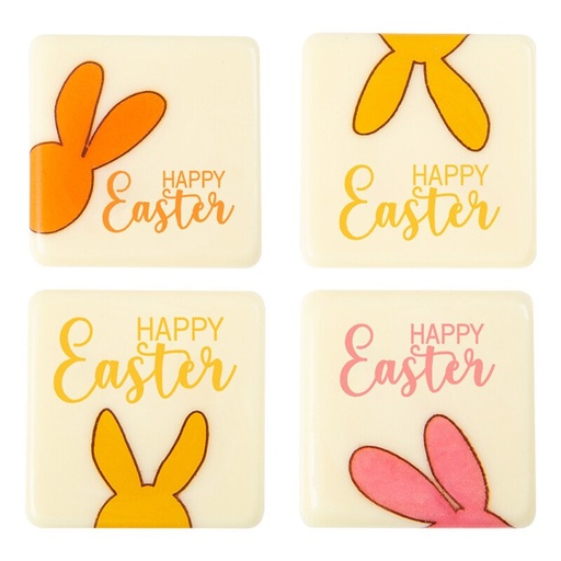 [08058359] 2069196 HAPPY EASTER SQUARE 3.8X3.8 CM 120PCS ***S/CDE***