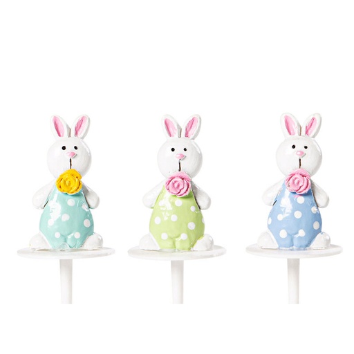 [08053936] 1069941 LAPIN DEBOUT 3D PLASTIQUE 35MM 3 ASS 32 PCES***S/CDE***