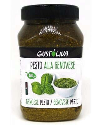 [06100073] GROENE PESTO ALLA GENOVESE GUSTOLIVIA 0.9 KG