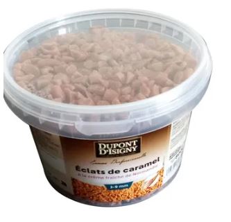 [05100012] ECLATS CARAMEL A LA CREME FRAICHE NORMANDIE 3-9MM DUPONT D'ISIGNY 850GR