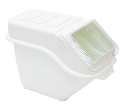 [50611213] WITTE INGREDIËNTENBAK 24L BPA-VRIJ MET DEKSEL