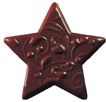 [08056059] 003688 PCB ETOILES CN ARABESQUES 2 DESIGNS 3,45X3,6 CM 120PCES ***S/CD***