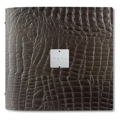 [57661366] DAGSTYLE BRUINE CROCO MENUKAART 23X23CM