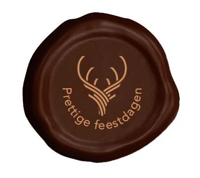 [08058039] 083084 PCB WAX SEALS CN PRETTIGE FEESTDAGEN Ø 3.5 CM 315 PIECES ***S/CD***