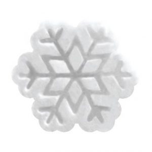 [08057949] 074267 PCB MERINGUE DECORATIONS WITH RELIEF SMALL FLAKES 2.4X2.3 CM 360PCS ***S/CD***