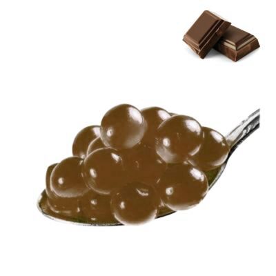 [25101210] BLACK COFFEE FRUIT PEARLS 3.4KG CHOCOLATE FLAVOR FOR BUBBLE TEA