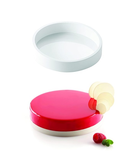 [51761120] SILIKOMART MOULE ROND SILICONE TORTAFLEX Ø 220MM  HT 50MM VOLUME 1842ML