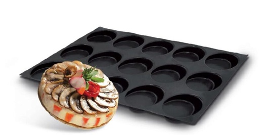 [70410366] FP-00112 FLEXIPAN® ORIGINEEL ROND 60X40CM 15EMP Ø10,2CM H2CM VOL 140ML