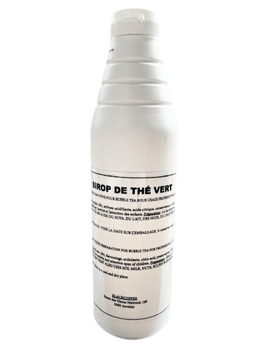 [25101233] BLACK COFFE GECONCENTREERDE GROENE THEE SIROOP 1L BLIK VOOR BUBBLE TEA BASIS
