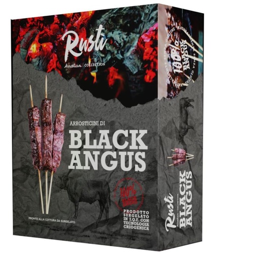 [06100920] RUSTI ARROSTICINI ZWART ANGUS 57 X 40GR