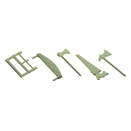 [08030500] *FF*1059878 HACHE ET SCIE OR 100PCES