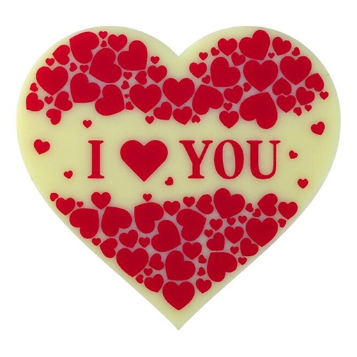[08056830] 087119 PCB COEURS CB I LOVE YOU 5X4,7 CM 60PCES
