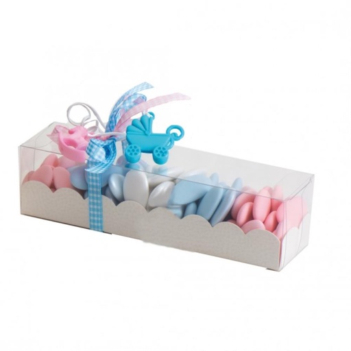 [60117359] ASTUCCIO MACARON ETUI WITTE ACHTERGROND LEDER 190X50X50MM