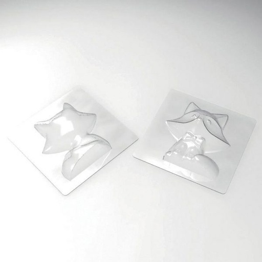 [08057278] 065089 PCB MOULES RENARDS SUR SON 31 POUR 5 PIÈCES12X11 CM 10PCES ***S/CD***