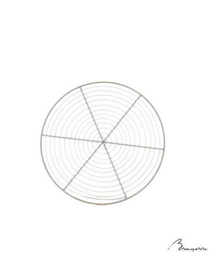 [50512188] 20CM RONDE CHROOM TAARTCAKEGRILL ZONDER POTEN