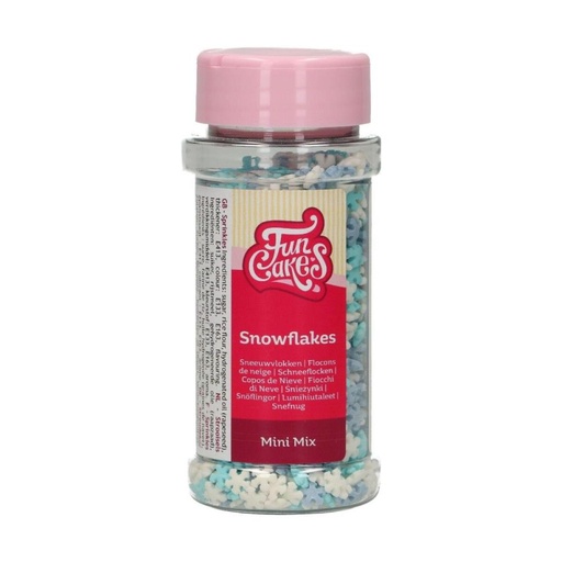 [08053175] FUNCAKES MIX MINI SUGAR FLAKES BLUE/WHITE/ICE BLUE 50GR