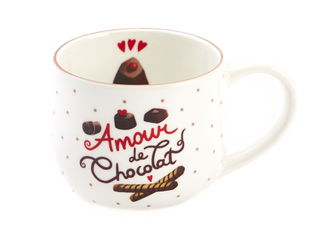 [61700498] MUG "AMOUR DE CHOCOLAT" H8CM
