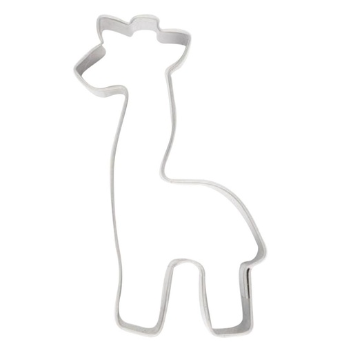 [08075662] EMPORTE-PCES FER BLANC GIRAFE 70X35MM