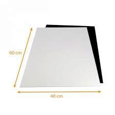 [27665371] RECTANGULAR BLACK/WHITE PET CARDBOARD 60X40CM 50 PCES FOST PLUS INCLUDED