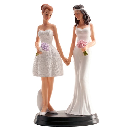 [61000097] MARRIED COUPLE FIGURINE 2 WOMEN 16CM