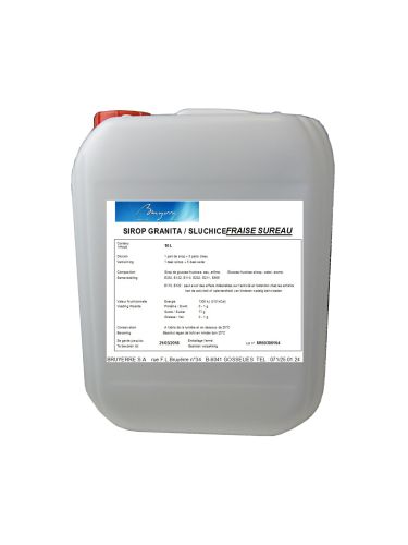 [07060908] DOUCY STRAWBERRY GRANITA SYRUP 10L