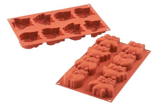 [70408313] SILIKOMART SF191 MOLD 8 OWLS 74X66 HT 33.5MM 84ML NON-STICK GN1/3 -50° TO 250°