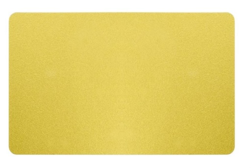 [57665022] EDIKIO CARTES PVC OR - 0,76 MM - 86X54MM   ACCES/FLEX/DUPLEX  PAQUET DE 100 PCES