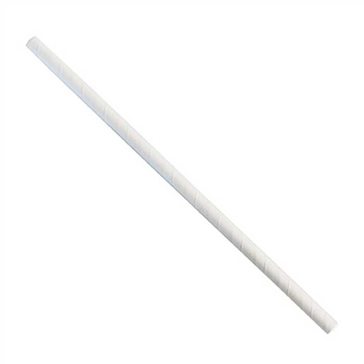 [53531311] PAILLE BLANCHE RIGIDE PAPIER 24CM DIAM 8MM 100PCS