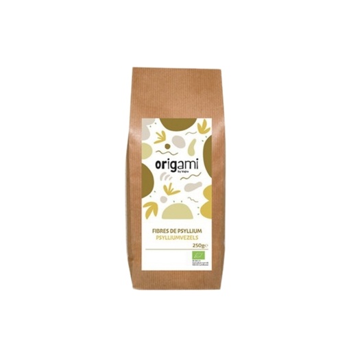 [08059050] ORIGAMI ORGANIC PSYLLIUM FIBERS 250GR