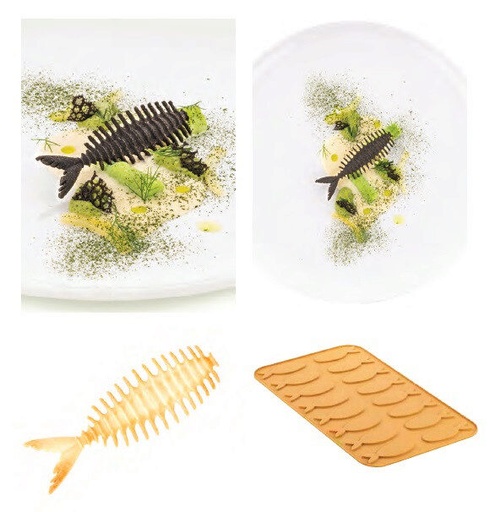 [60251111] SILIKOMART NATURAE PRO LISCA MOLD 16P 4ML 104.5X35.4XH4MM