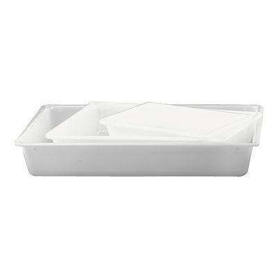 [57660327] PLASTIC CATERING CONTAINER 30X21X6 - 2L WHITE