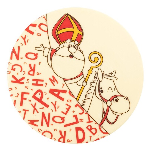 [08054995] 2036740 SINT-NIKLAAS EN VADER SLAGSCHIJF 12CM 10STKS ***OP BESTELLING***