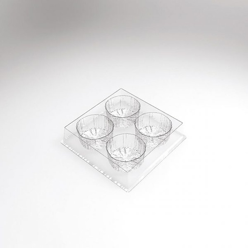 [08057614] PCB Individuele Entremets Mold Strain voor 120 p Ø 7 cm D 3,5 cm 30pces ***s/cd***
