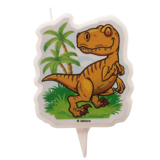 [08041529] 2D DINOSAUR CANDLE 7.5CM