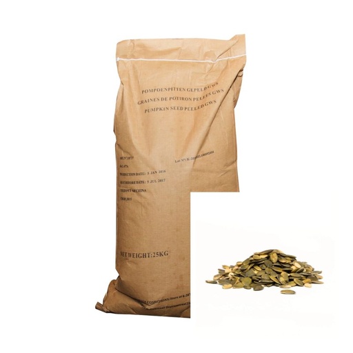 [05100470] PEELED PUMPKIN SEEDS 25KG