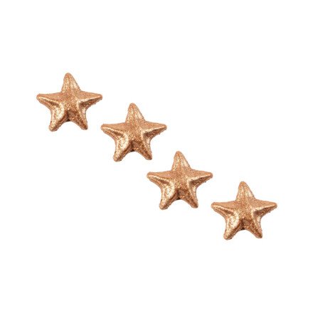 [08054480] 1014171 BRONZE STAR RELIEF IN SUGAR Ø 2CM 300 PIECES***S/CD***