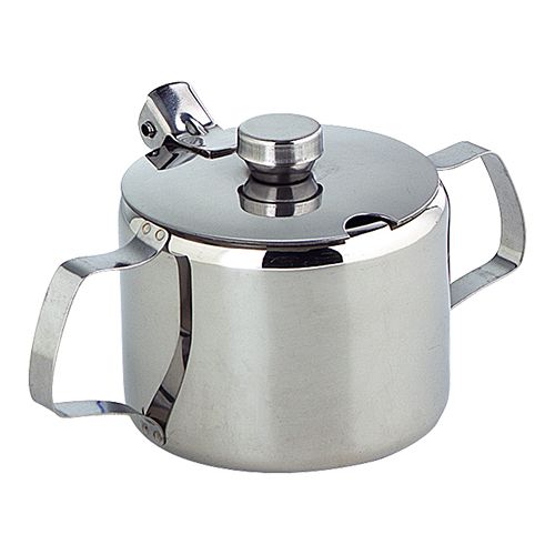 [52906008] STAINLESS STEEL SUGAR BOWL WITH LID 0.2 L