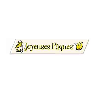 [08033101] 1053101 JOYEUSES PAQUES STRIPS 50 X 10 MM 360PCS