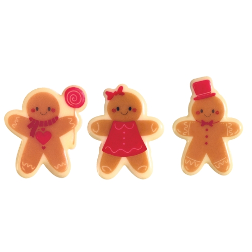[08058075] 088099 PCB GINGERBREAD CB LES GOURMANDS 3 DESIGNS 120PCS ***S/CDE***